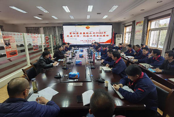 公司召開會(huì)議傳達(dá)集團(tuán)公司黨建工作、紀(jì)檢工作會(huì)議精神